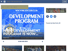 Tablet Screenshot of newyorksoccerclub.org